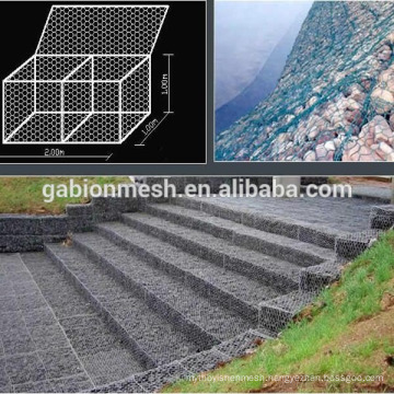 High quality gabion boxes/baskets/hexagona wire mesh anping supplier